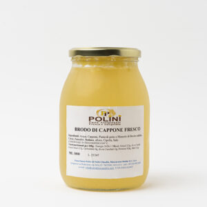 brodo di cappone fresco