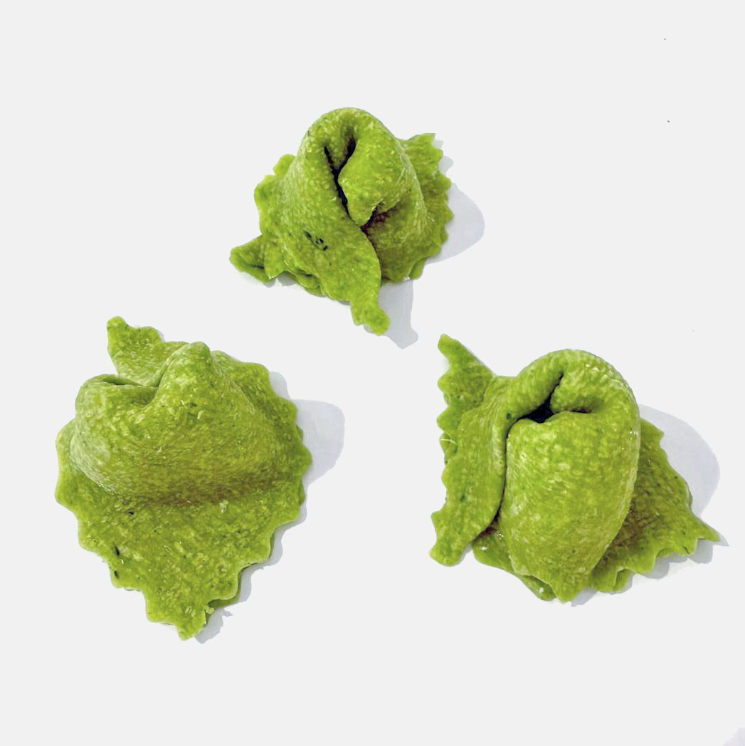 Cappelletti al formaggio di fossa verdi